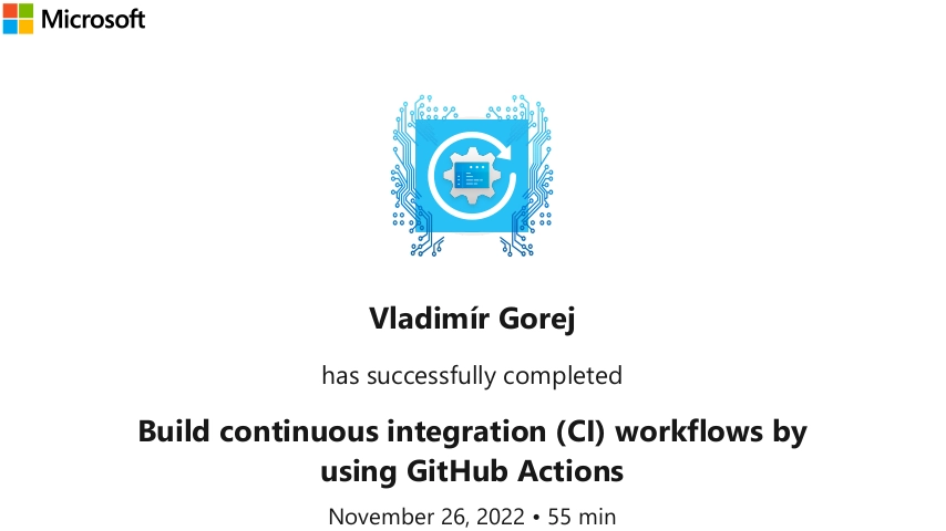Build continuous integration (CI) workflows by using GitHub Actions