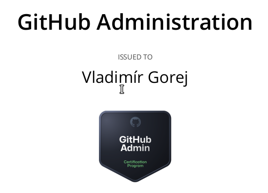 GitHub Administration Certification