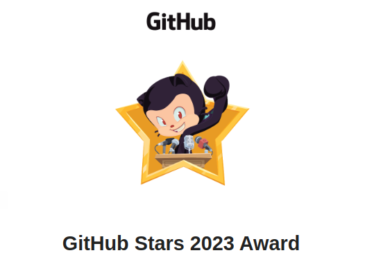 GitHub Stars 2023 Award