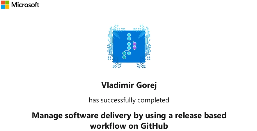 Manage software delivery by using a release based workflow on GitHub