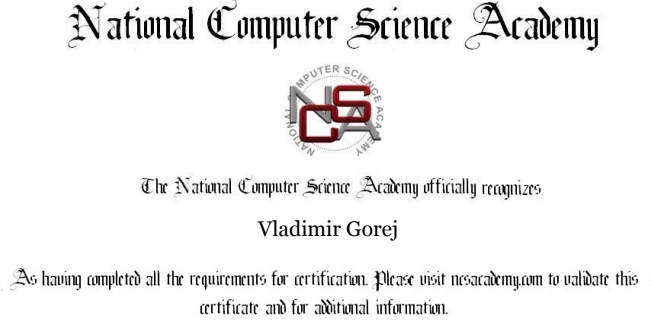 NCSA JavaScript certificate (CP-420)