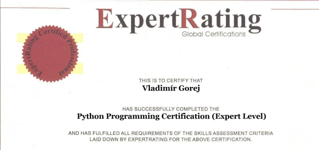 Python Programming Certification (Expert Level)